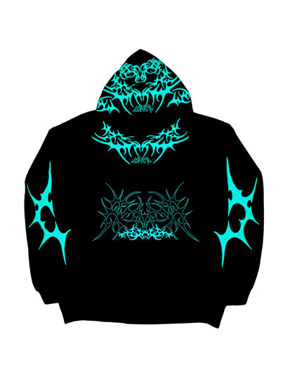 777Sigilism Hoodie (Glow in the Dark) Blue-Green