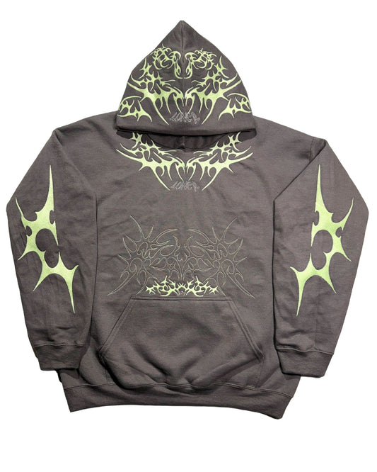 777Sigilism Hoodie (Glow in the Dark) Grey-Green