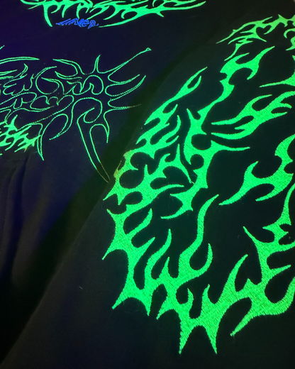 Cyber/Green 777Sigilism Hoodie