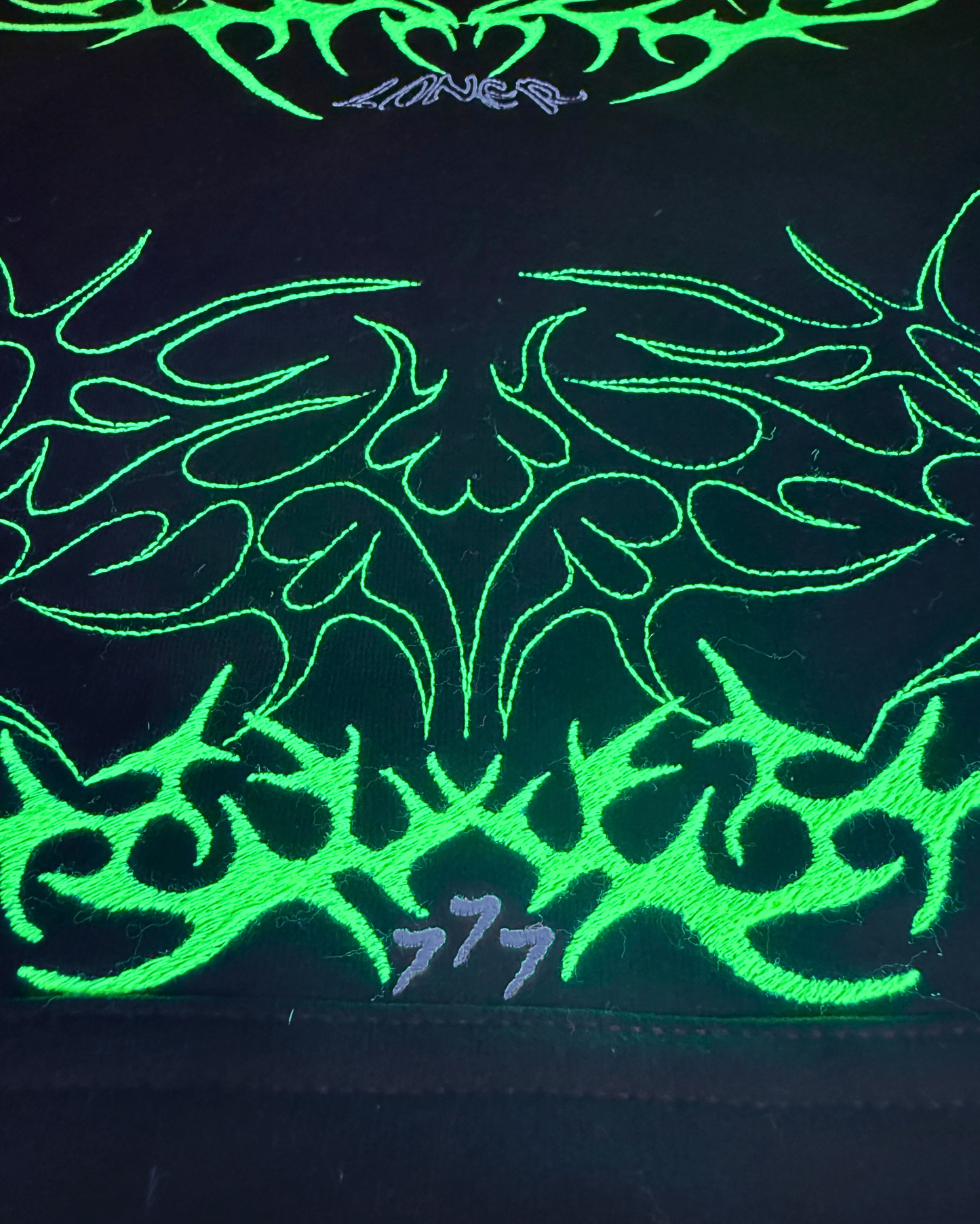 Cyber/Green 777Sigilism Hoodie