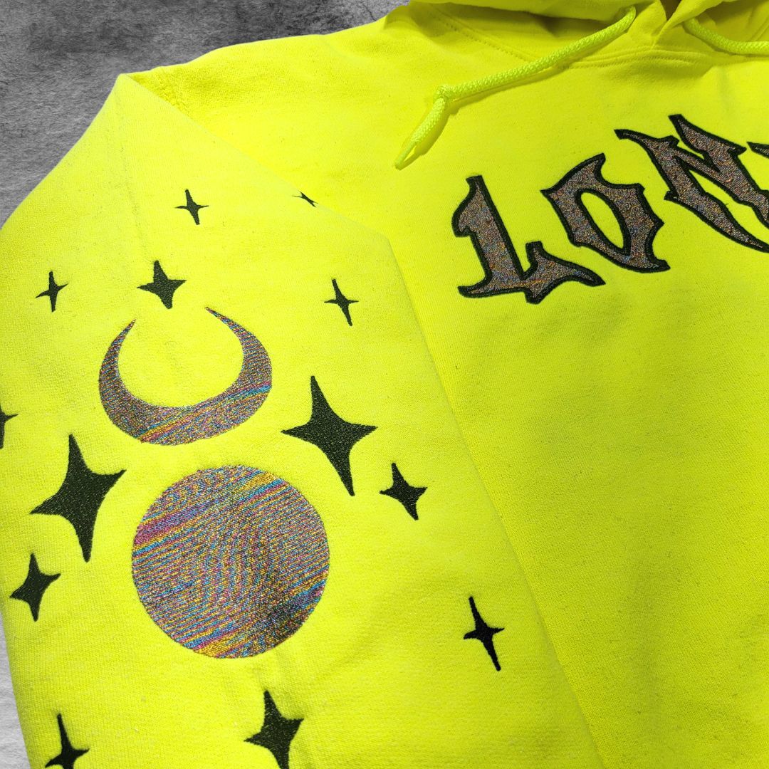 Neon discount moon hoodie